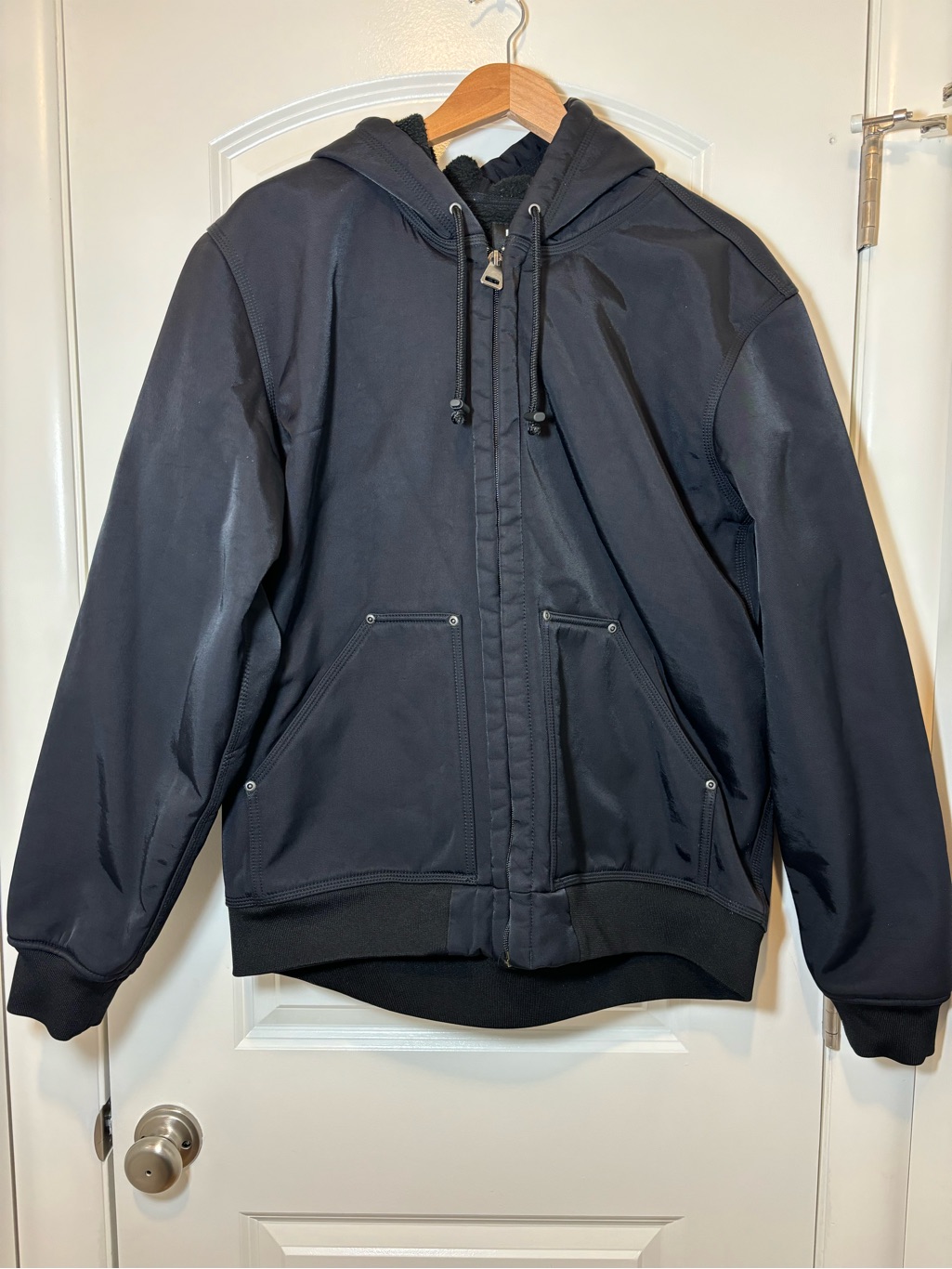Kirkland Signature Black Hooded Lightweight Jacket